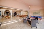 Covered terrace is big enough for gatherings